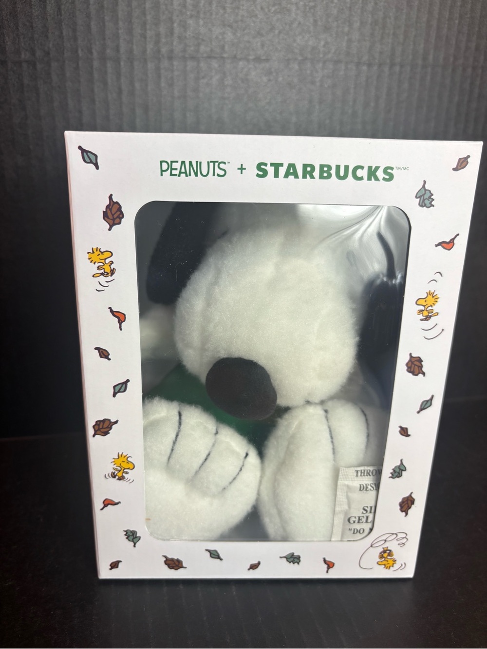 Starbucks White & Black Snoopy Plush - Peanuts Collaboration